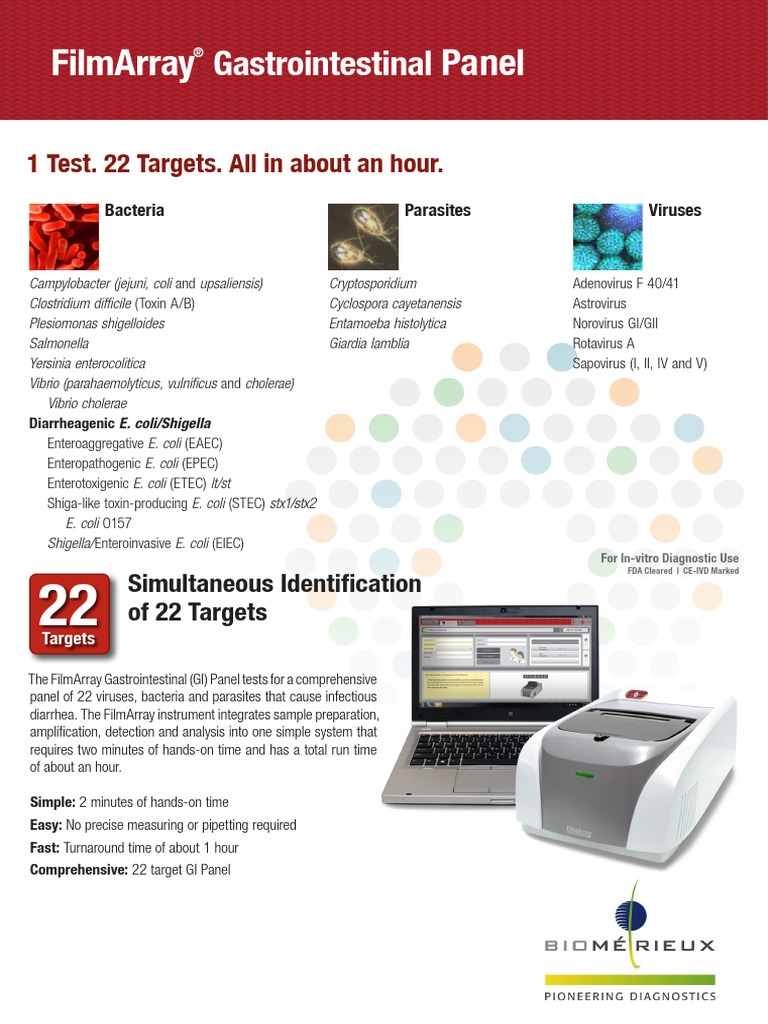 Brochure Filmarray Panel Gastrico GI | PDF | Polymerase Chain Reaction ...