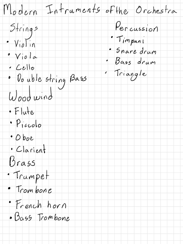 Modern Orchestra Instrumentation Guide | PDF