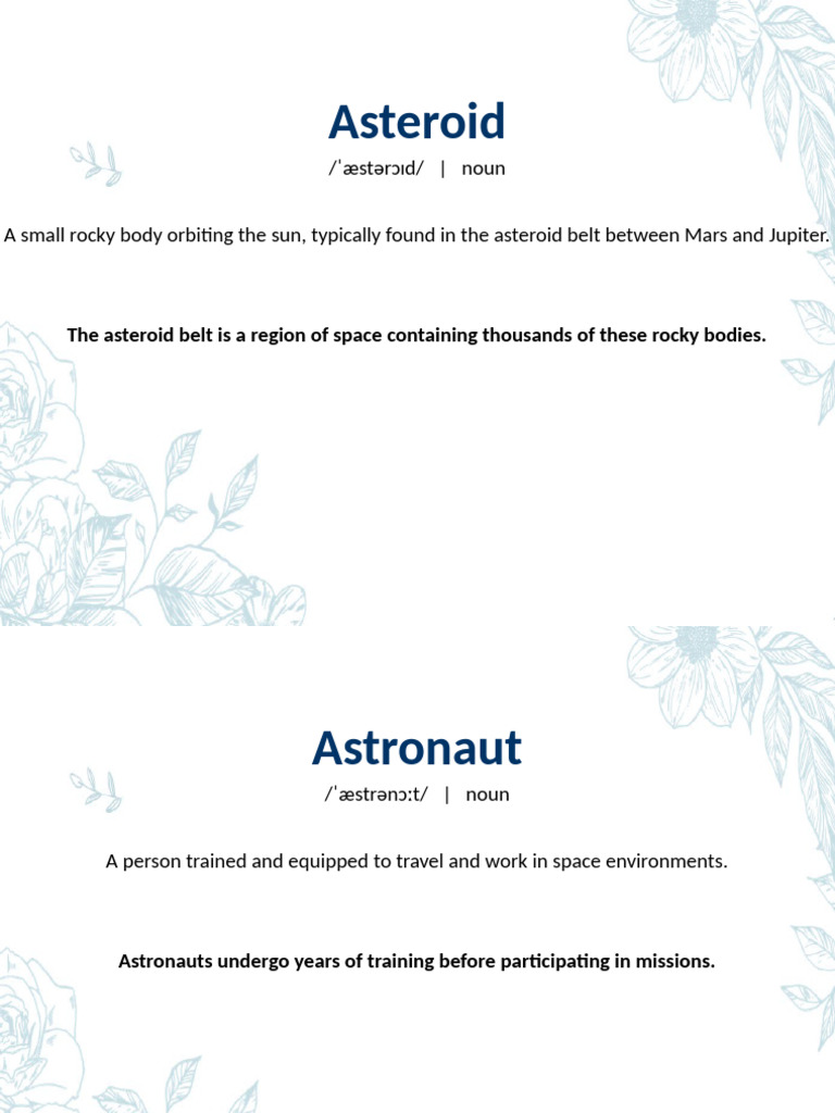 Key Terms in Space Exploration | PDF | Outer Space | Spaceflight