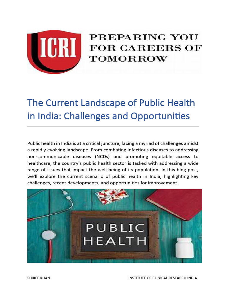 Public Health Challenges in India | PDF | Public Health | Non ...