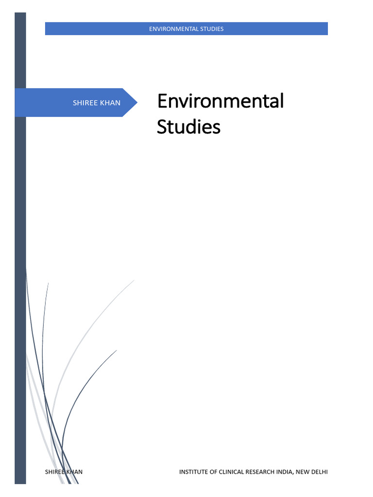 Environmental Studies Course Overview | PDF | Ecosystem | Conservation ...