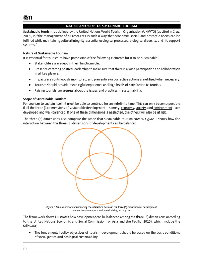 Understanding Sustainable Tourism Principles | PDF | Sustainability ...