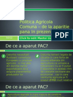 Politica Agricola Comuna – de la aparitie pana