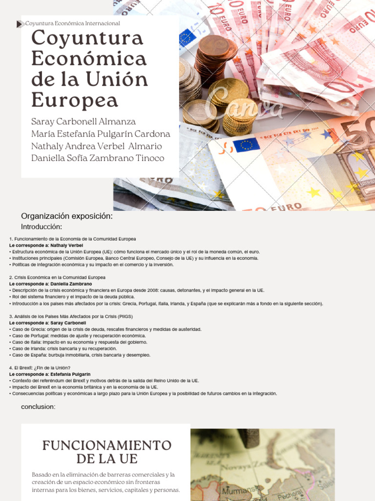 Coyuntura Económica de La Unión Europea PDF | PDF | Crisis de la deuda ...
