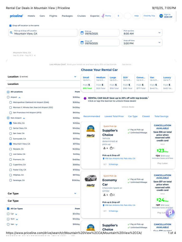Rental Car Deals in Mountain View - Priceline | PDF | Pickup Truck ...