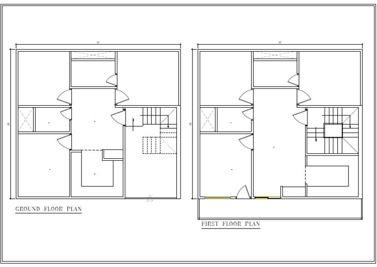 Option - 01 Floor Plan 32'x 29' | PDF