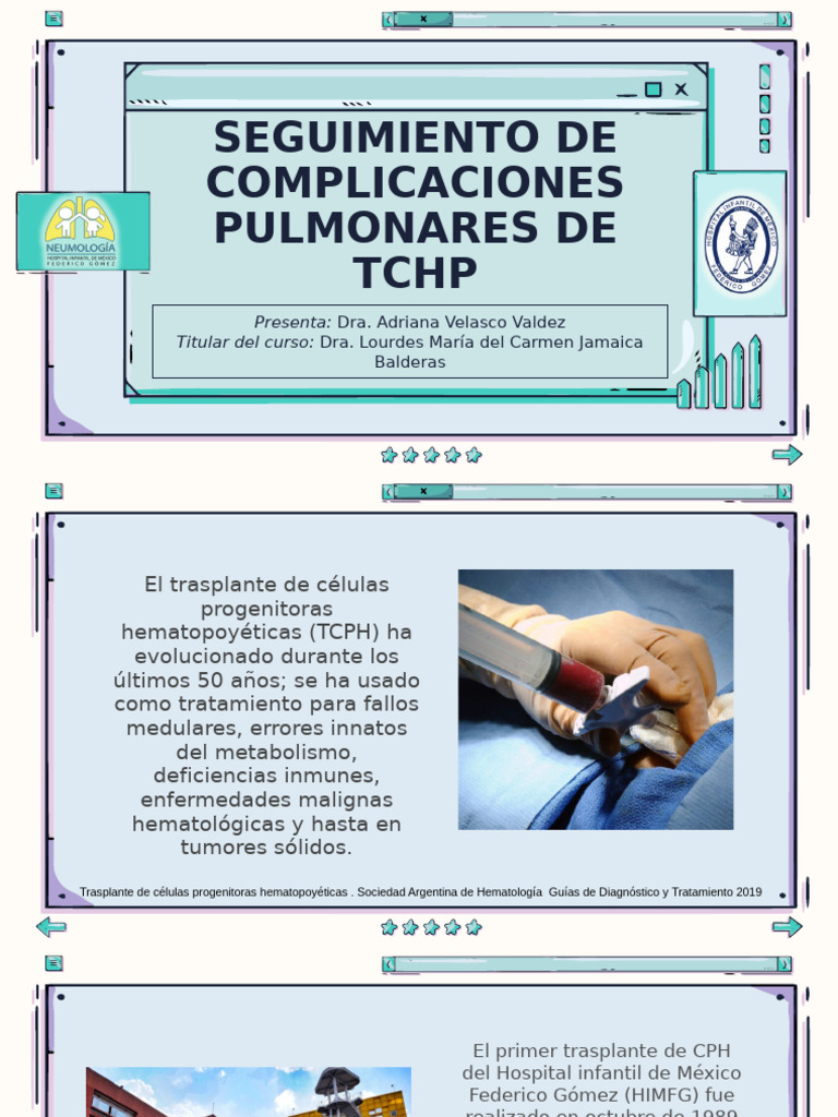 Complicaciones Pulmonares en TCPH | PDF | Trasplante de células madre ...