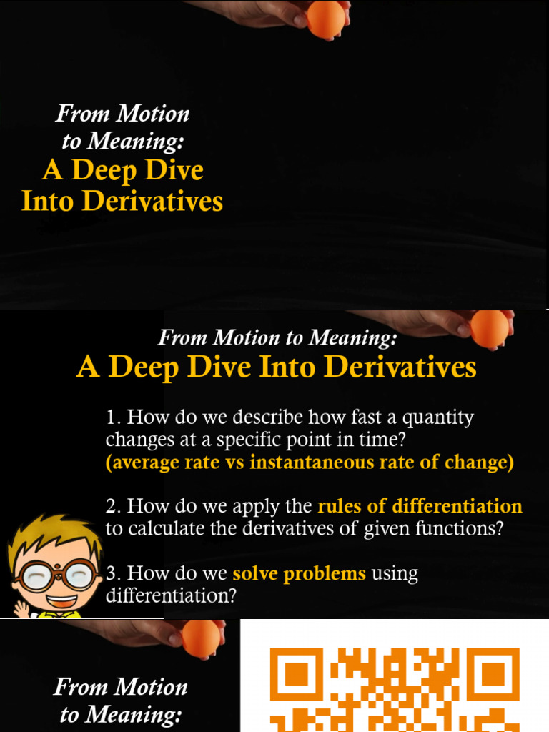 Understanding Derivatives Through Motion | PDF | Derivative | Velocity