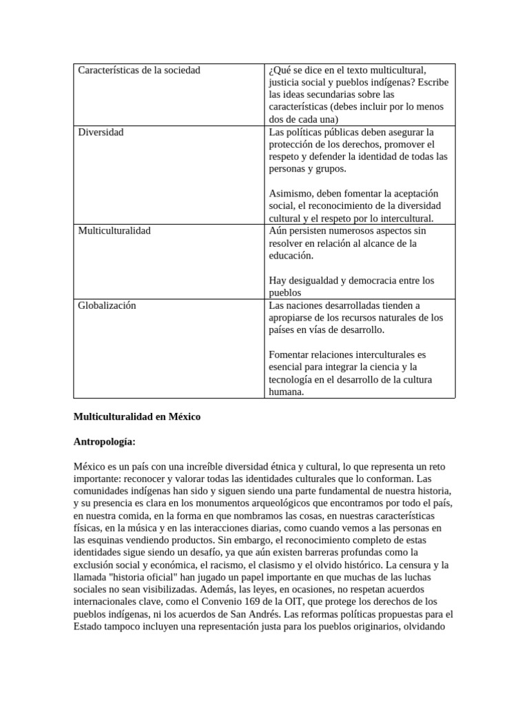 Multiculturalidad y derechos indígenas en México | PDF ...