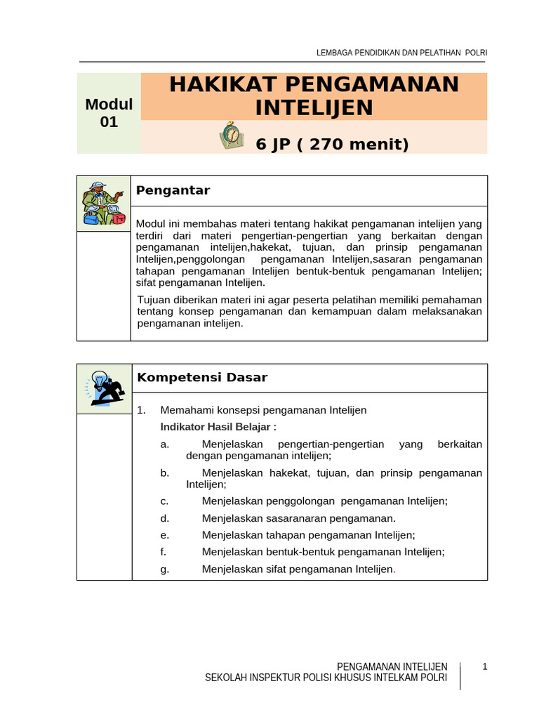 Konsep Pengamanan Intelijen Polri | PDF