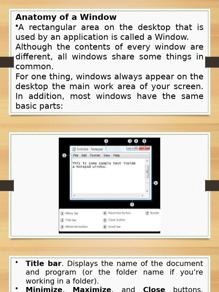 Understanding Window Anatomy and Usage | PDF