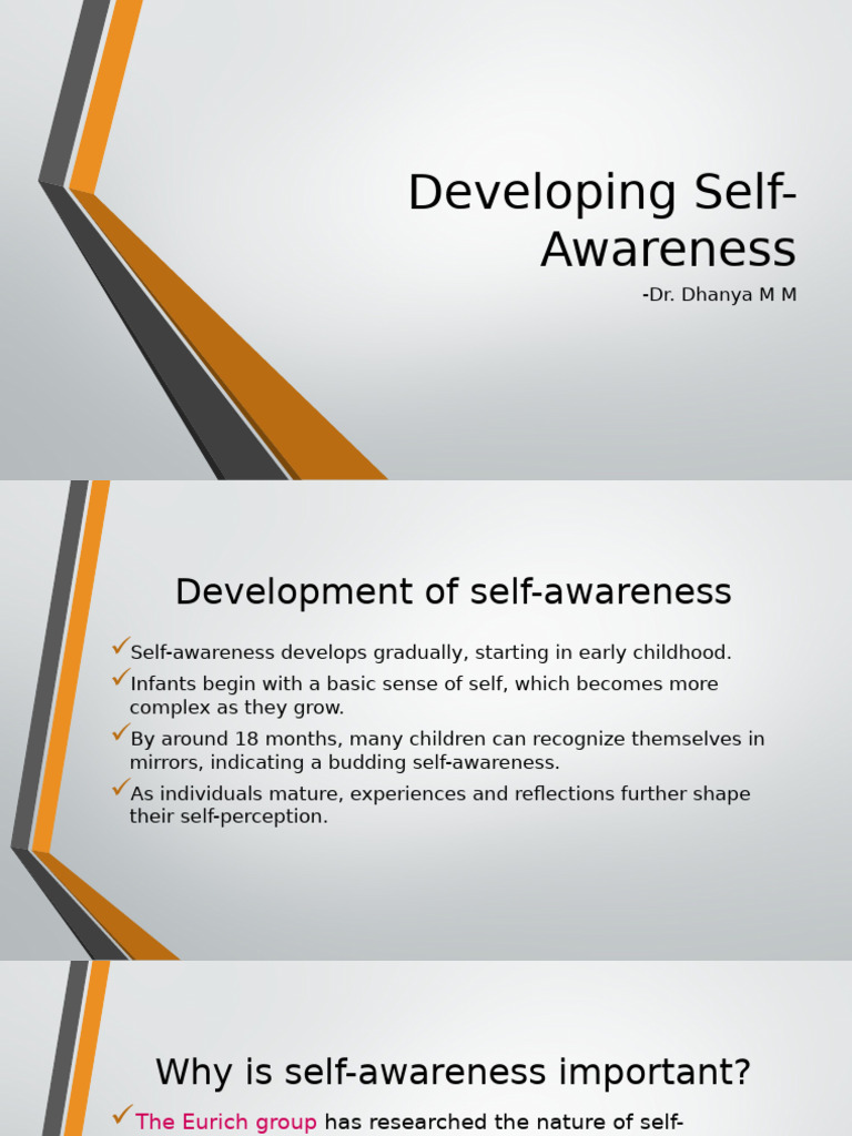 Developing Self-Awareness | PDF | Self Awareness | Emotions