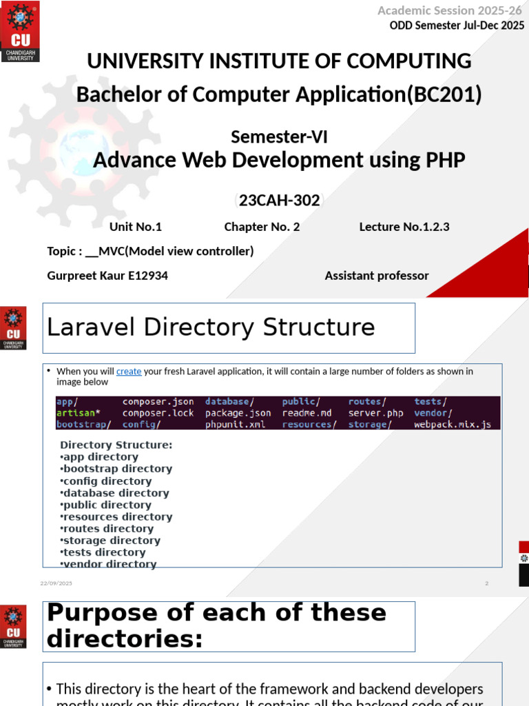 Laravel Directory Structure Explained | PDF | Directory (Computing) | Php