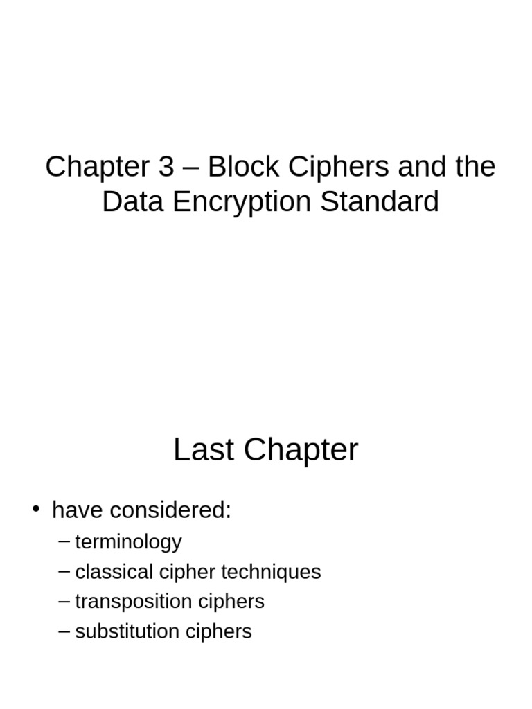 Understanding DES and Block Ciphers | PDF | Cipher | Security Engineering