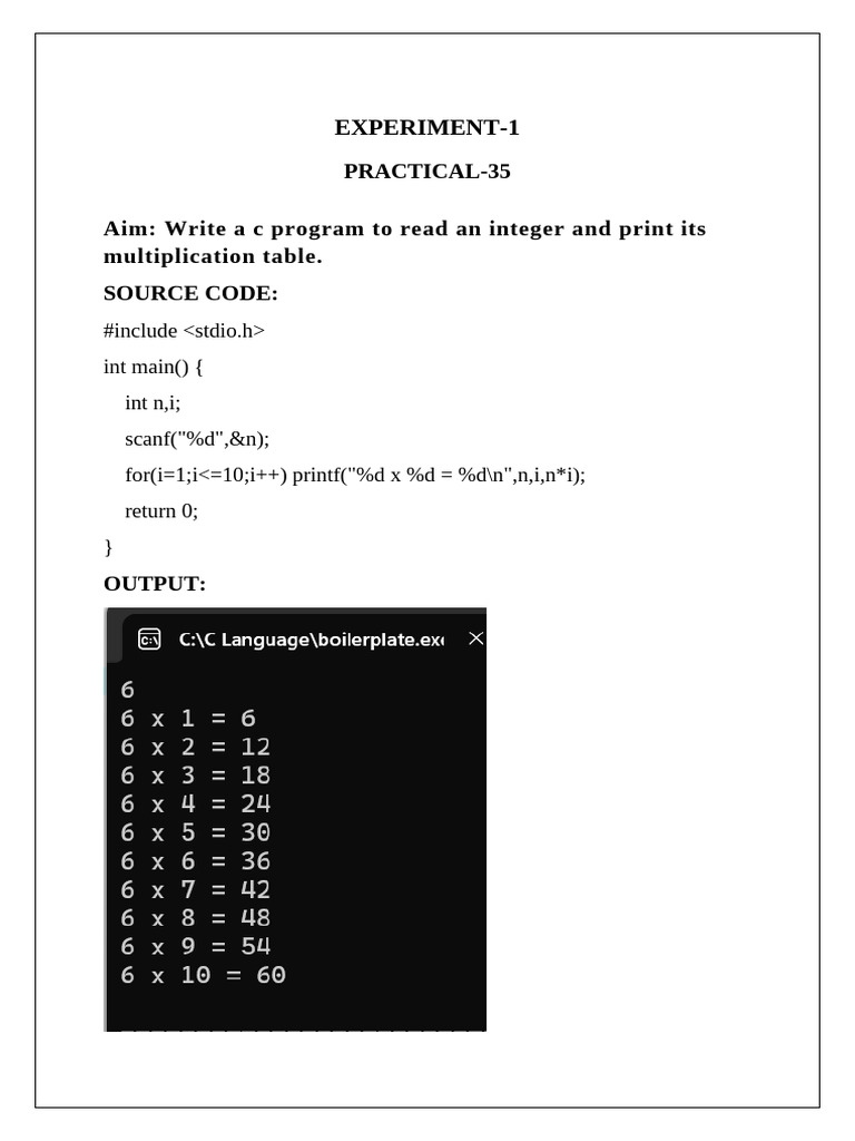 C Programs for Basic Math Operations | PDF | Integer (Computer Science ...