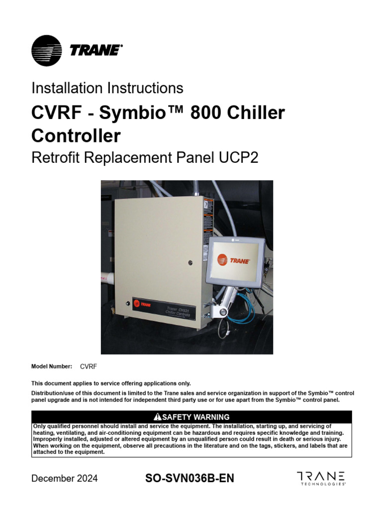 Symbio™ 800 Chiller Retrofit Guide | PDF | Chlorofluorocarbon ...