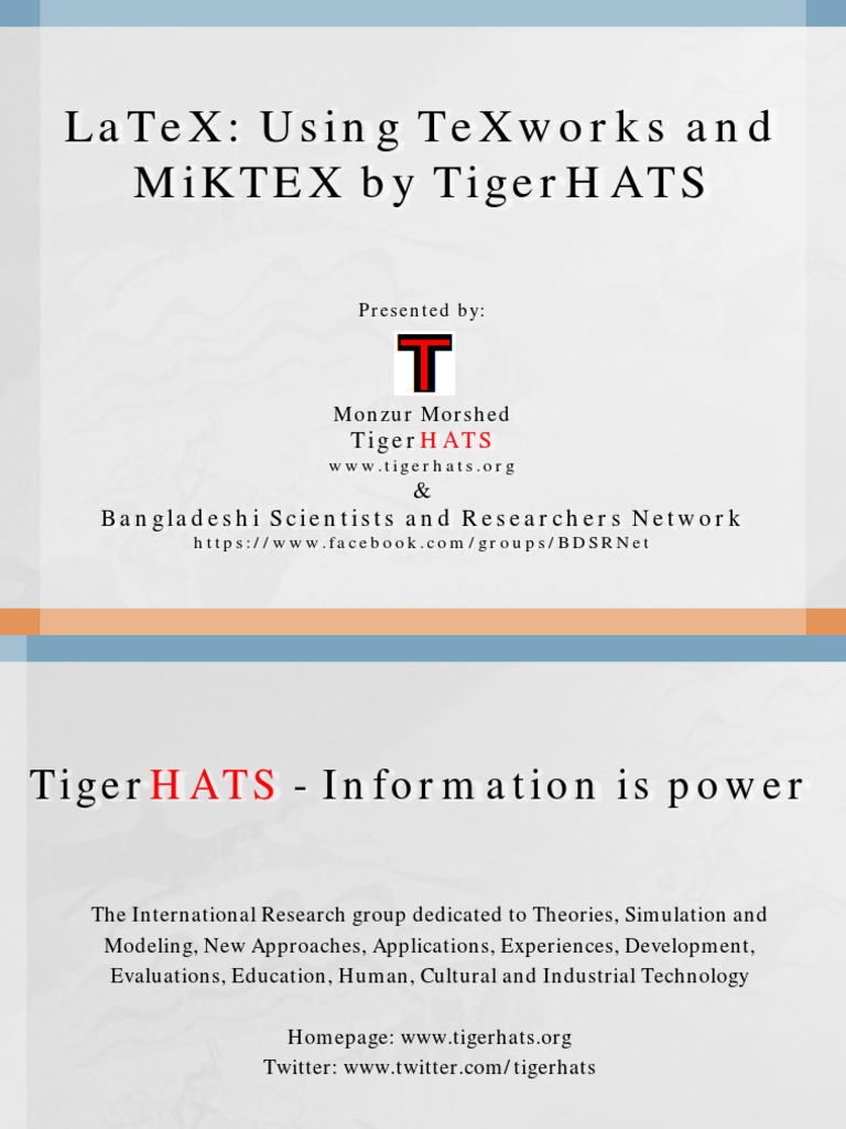 TeXworks and MiKTEX Setup Guide | PDF