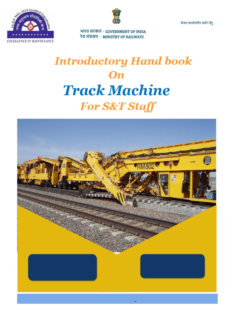Track Machine Handbook for S&T Staff | PDF | Rail Transport | Rail ...