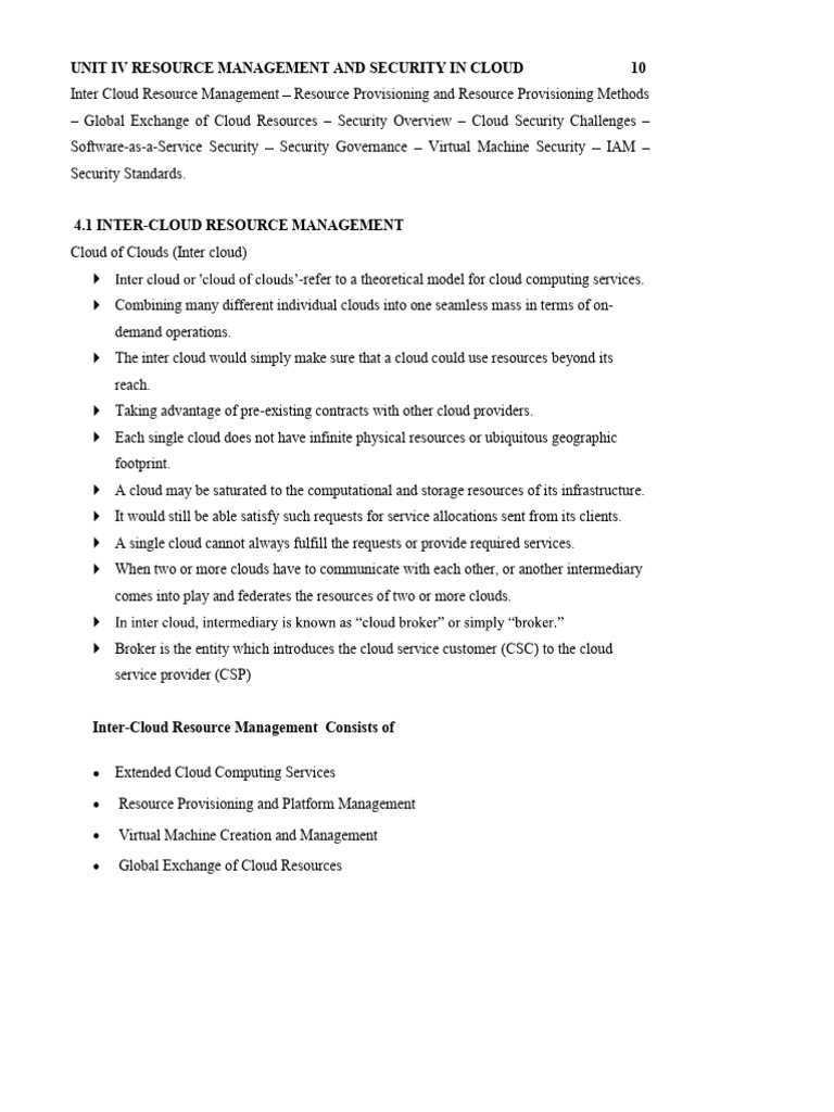 Cloud Resource Management & Security Guide | PDF | Cloud Computing ...