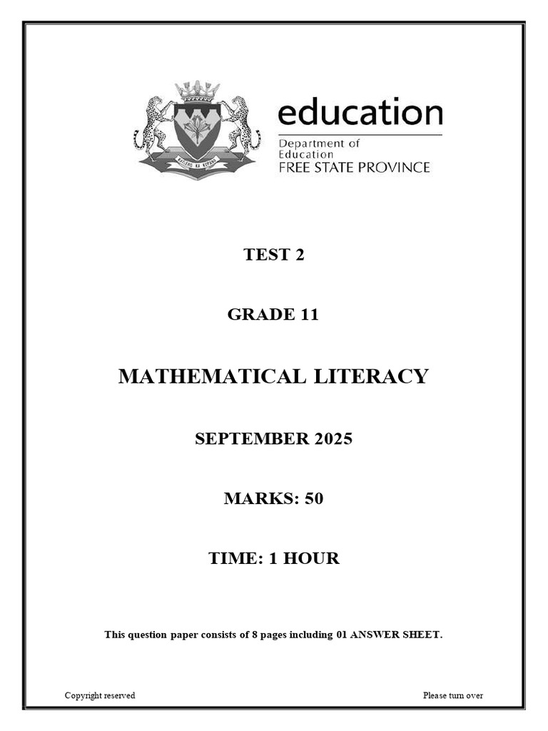 Grade 11 Test 2 2025 | PDF | Expense | Interest