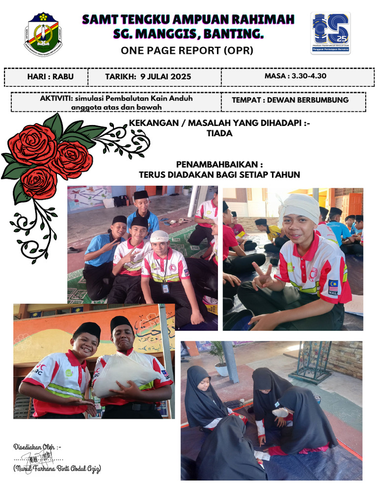 Laporan Mingguan BSMM Samttar 20250901 110419 0000 | PDF