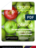 The Impact of Promotional Products On Company / Brand Image