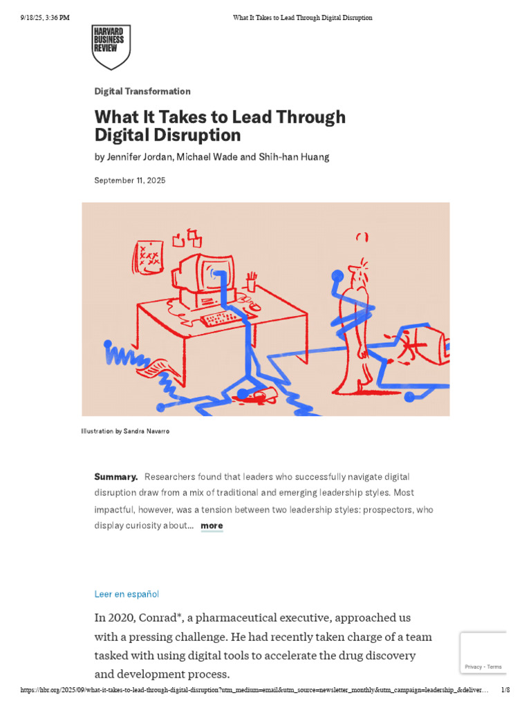 Leading Through Digital Disruption | PDF | Leadership | Prospecting