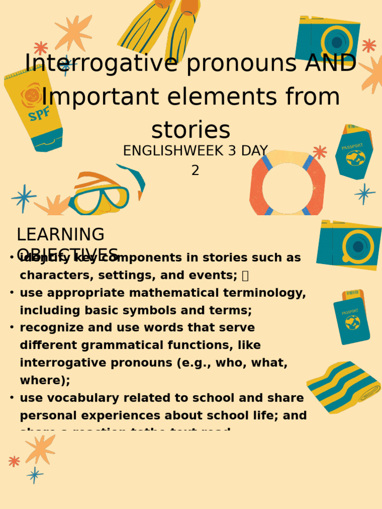 Yellow Beach Parts of Speech Presentation | PDF | Part Of Speech | Verb