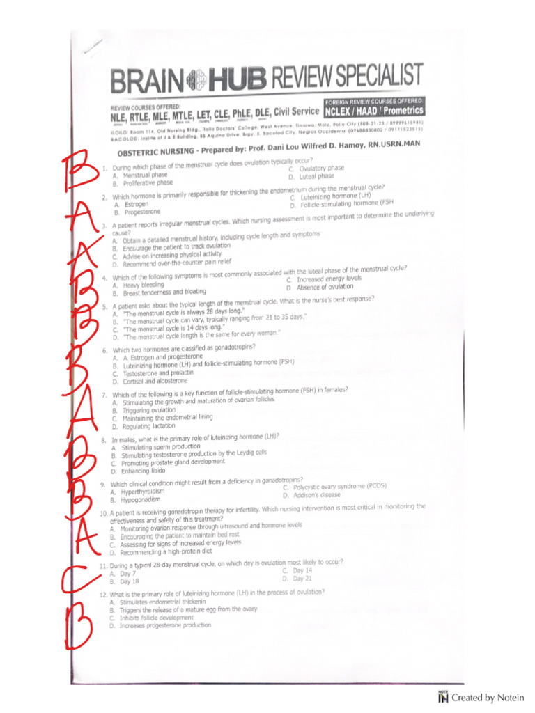 Notes OB | PDF