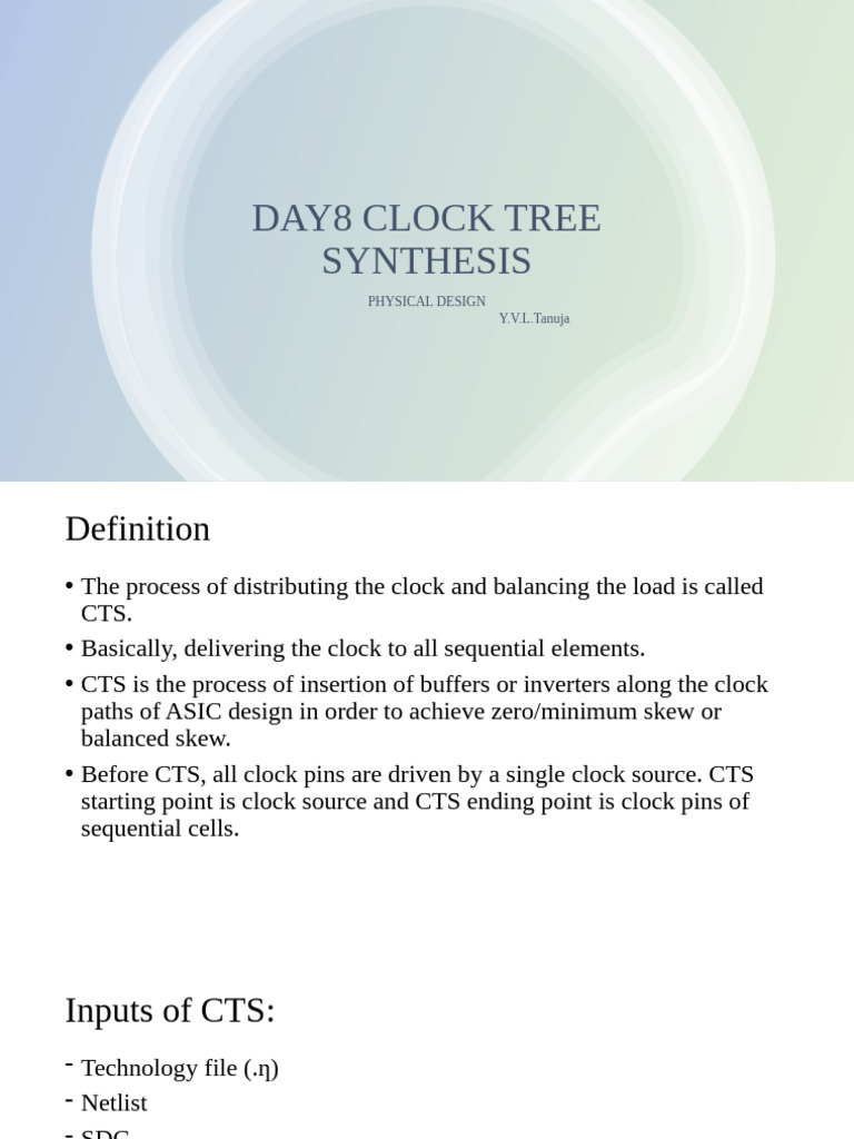 Clock Tree Synthesis in ASIC Design | PDF | Digital Electronics ...