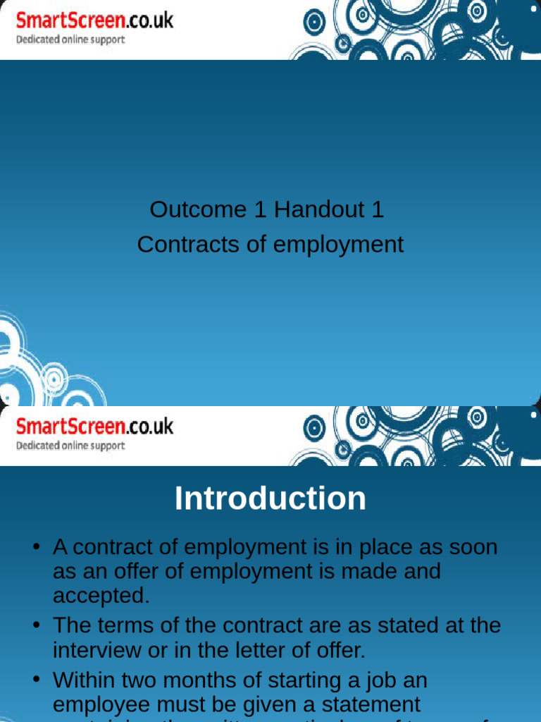 Understanding Employment Contracts | PDF
