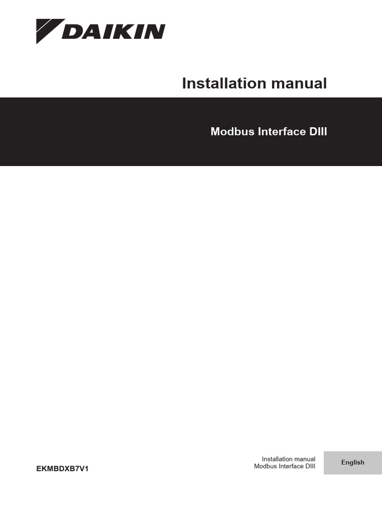 Modbus Interface DIII Installation Guide | PDF | Electrical Wiring ...