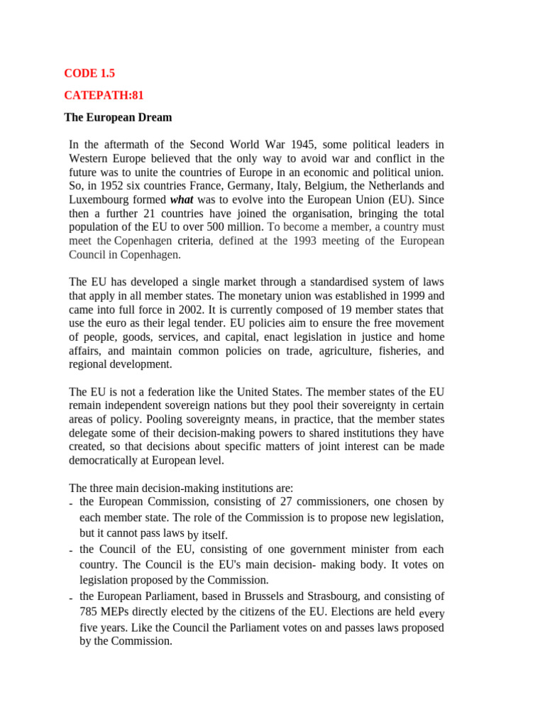 The Evolution of the European Union | PDF | Panama Canal | European Union