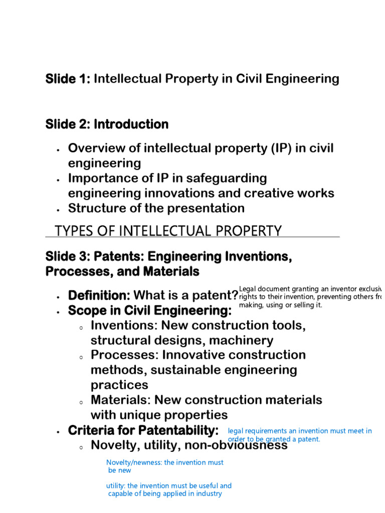 Intellectual Property in Civil Engineering | PDF | Trade Secret ...