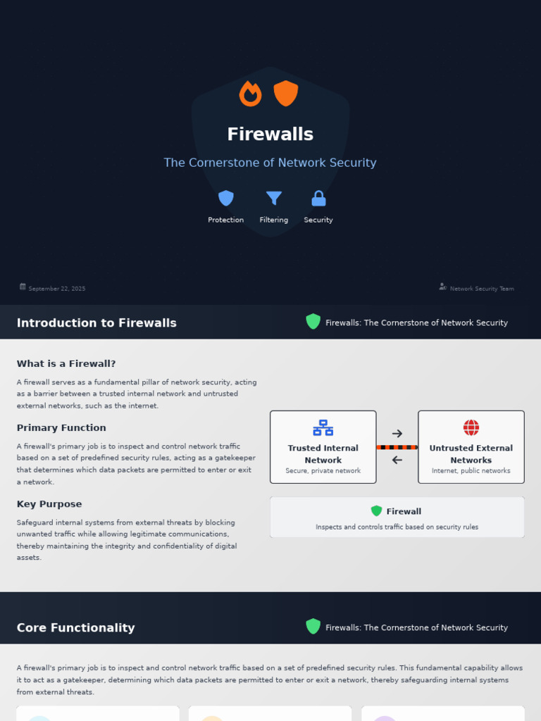 Understanding Firewalls for Network Security | PDF | Firewall ...