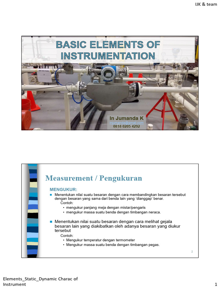 Karakteristik dan Sistem Pengukuran Instrumen | PDF