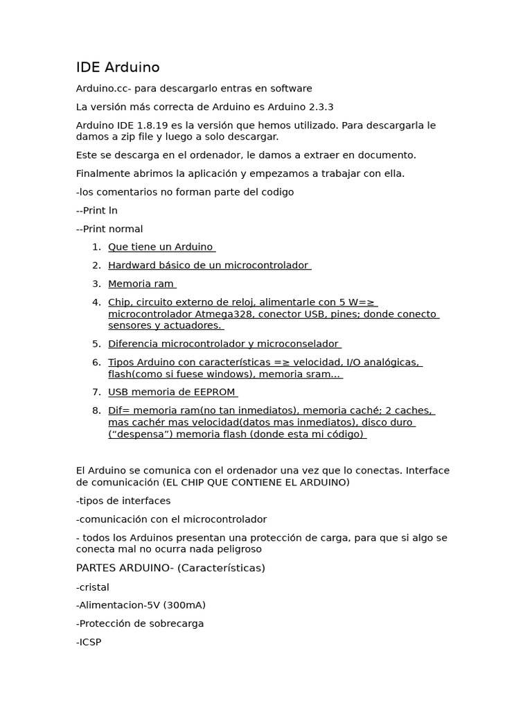 Guía de Uso del IDE Arduino 2.3.3 | PDF | Arduino | Microcontrolador