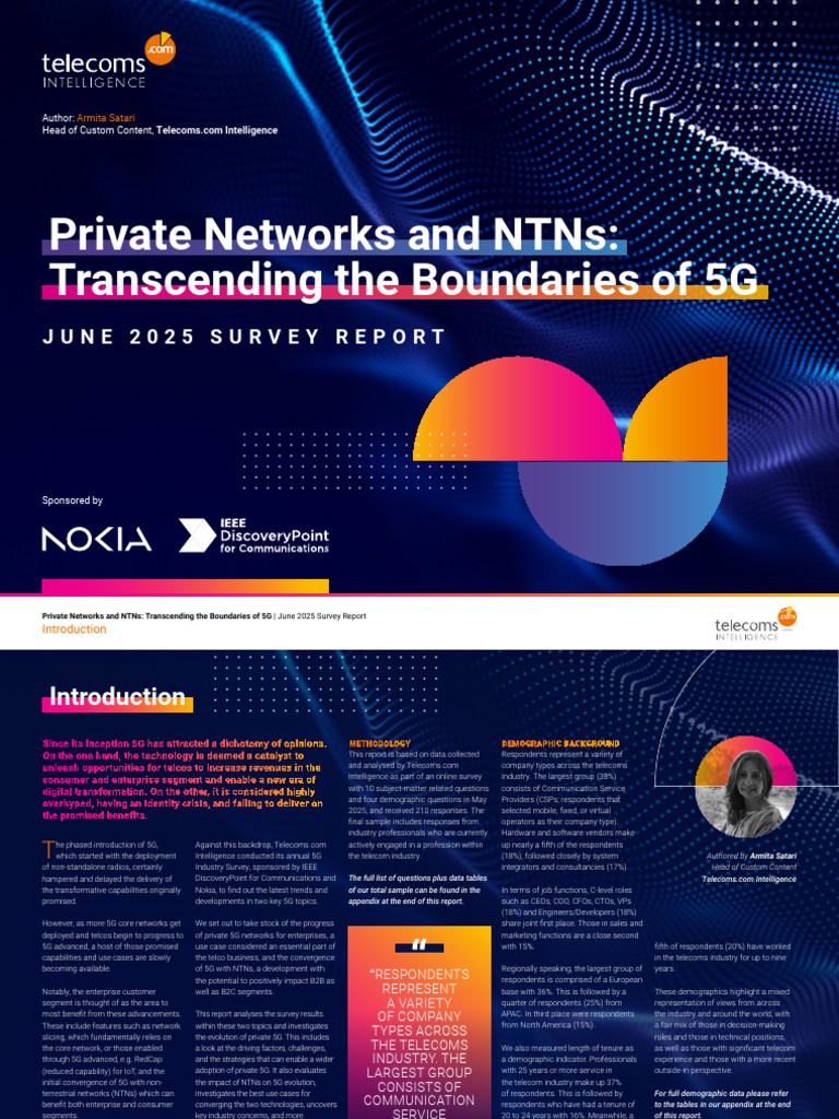 5G Private Networks & NTN Insights Report | PDF | Information And ...