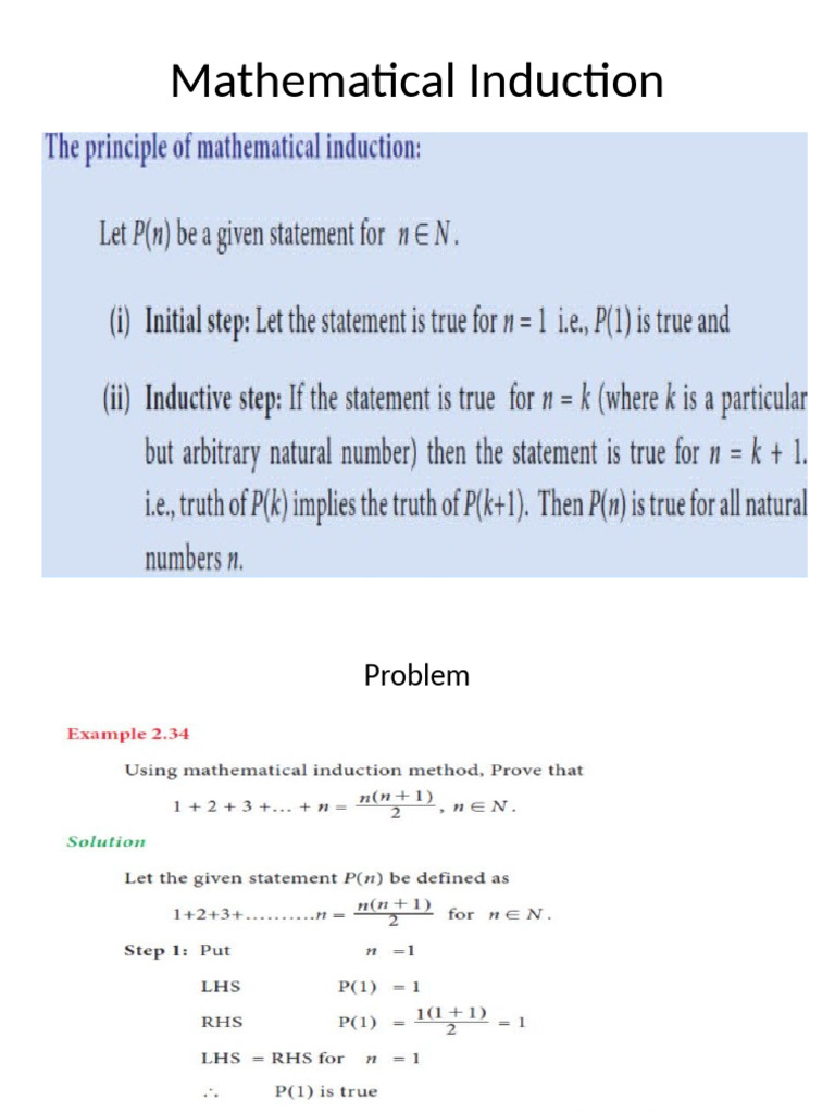 Mathematical& Strong Induction | PDF