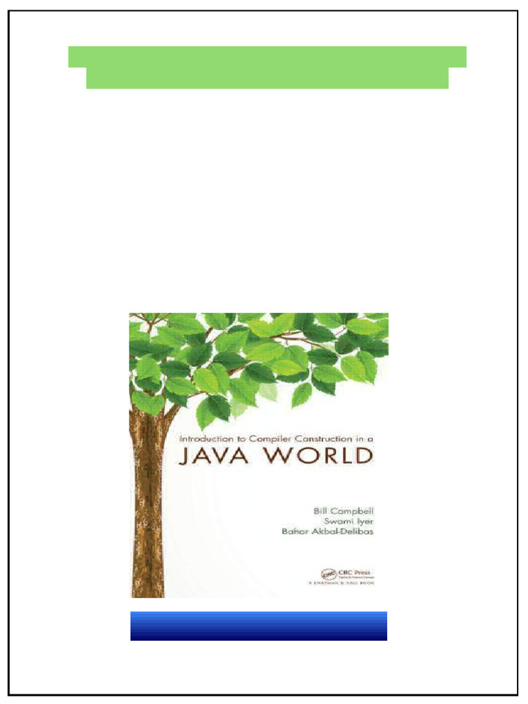 Introduction to Compiler Construction in a Java World Bill Campbell pdf ...