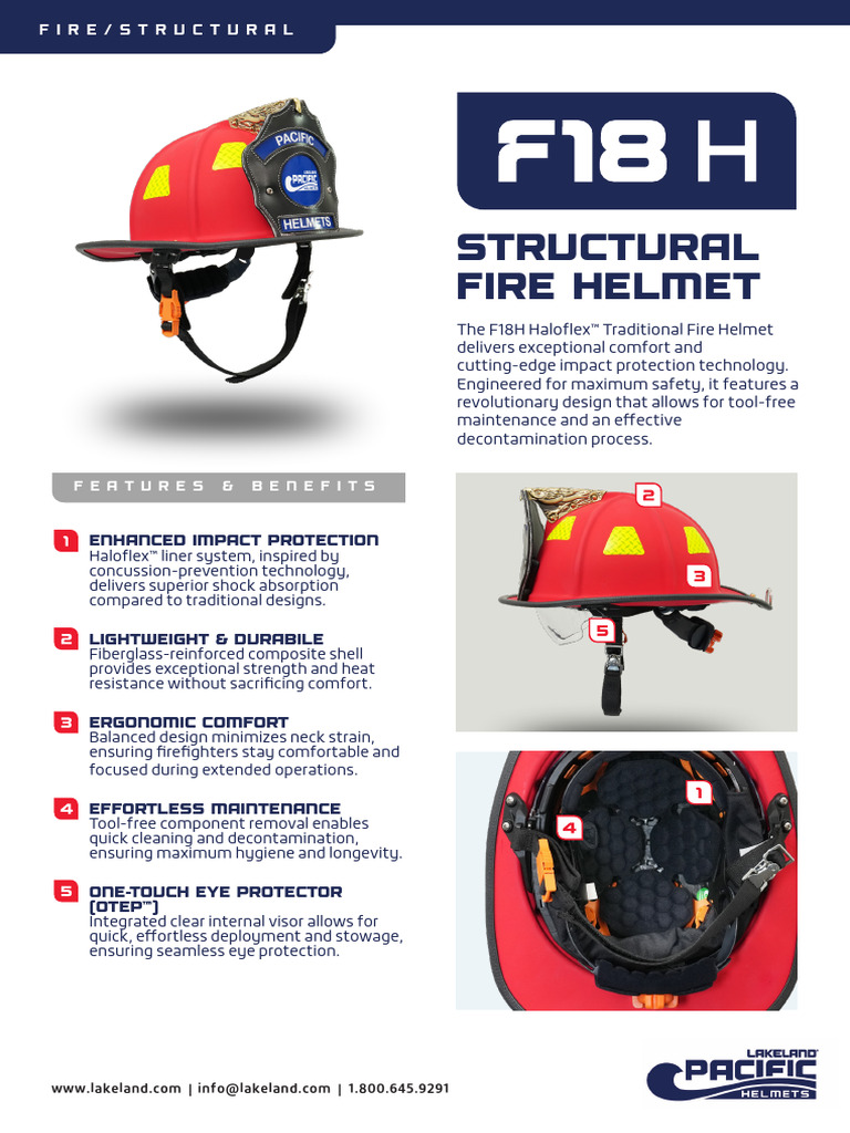 Advanced Structural Fire Helmet F18H | PDF