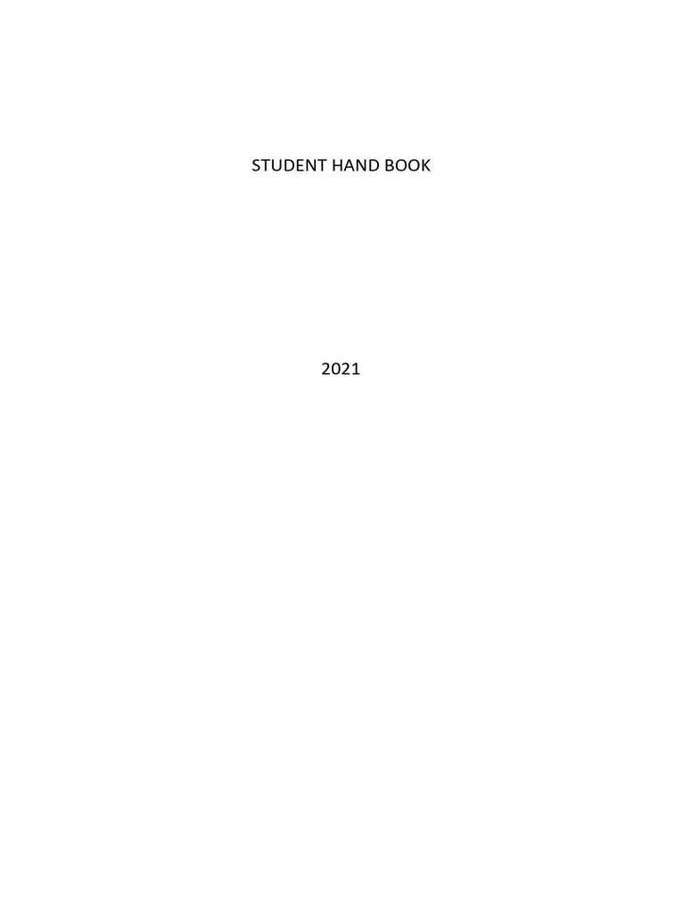 Students Hand Book A5new Compressed | PDF