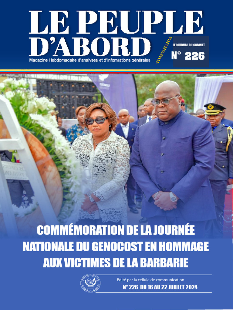 Journée nationale du GENOCOST 2024 | PDF | République démocratique du ...