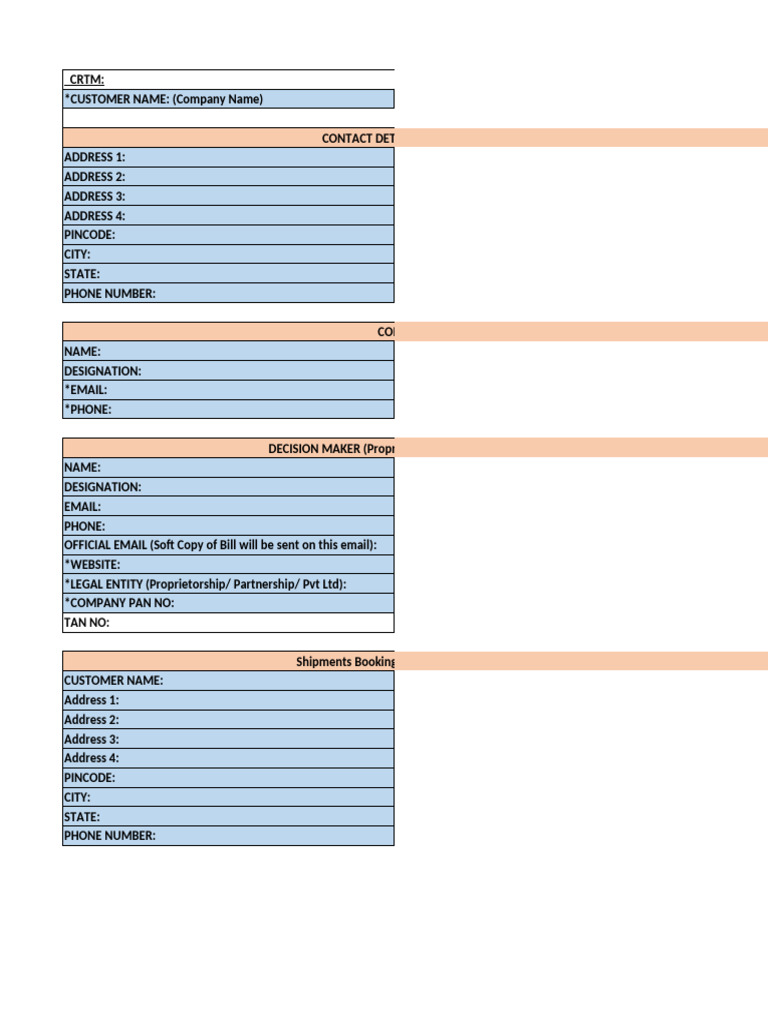 CRTM Format - Blank | PDF | Business Economics | Business