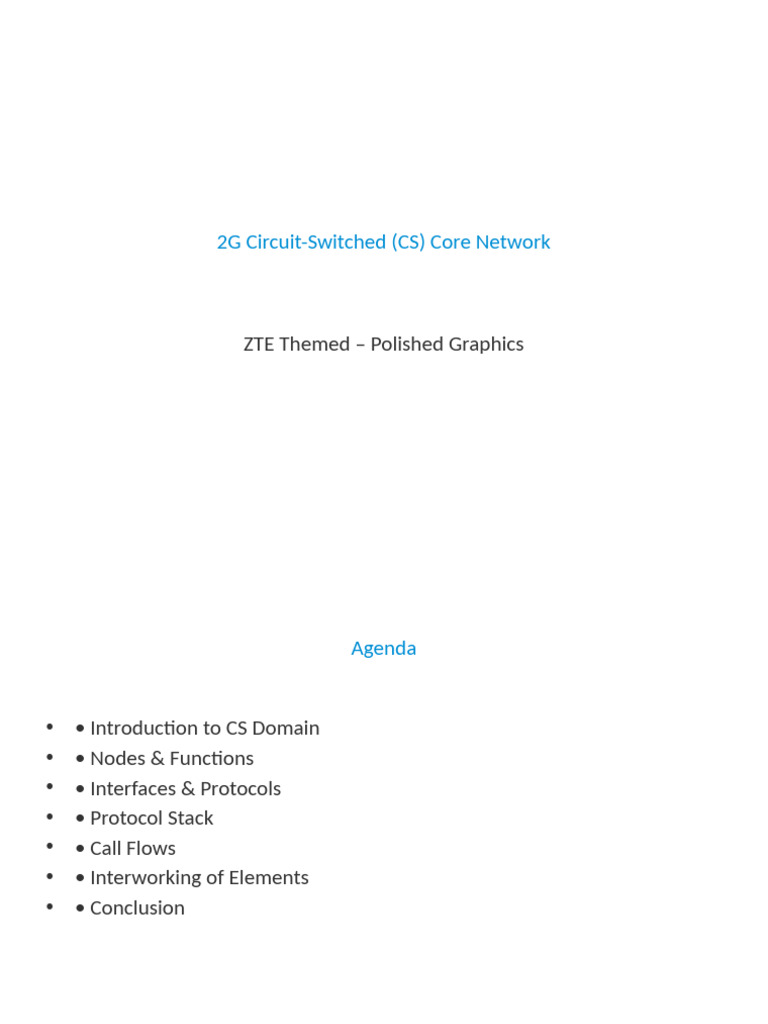 CS Core Network ZTE Graphics | PDF