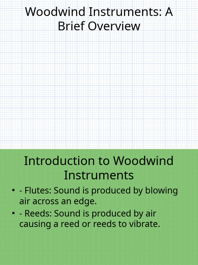 Overview of Woodwind Instruments | PDF