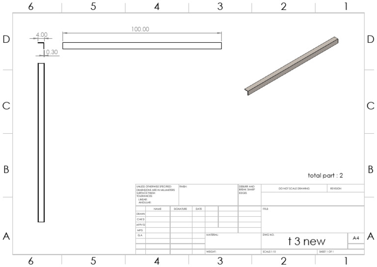 Technical Drawing Specifications | PDF