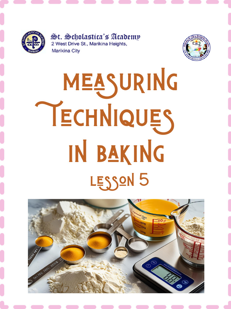 Lesson 5 Measuring Techniques | PDF | Teaspoon | Baking