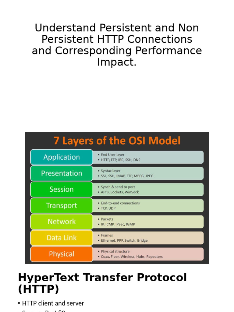 HTTP Connection Types: Performance Analysis | PDF | Apache Http Server ...