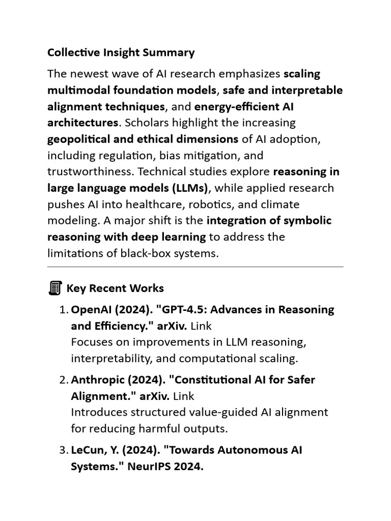 AI Research Trends and Innovations 2024 | PDF | Artificial Intelligence ...